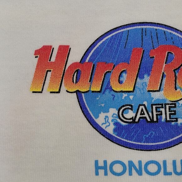 Vintage Hard-Rock Cafe Honolulu T-Shirt XL 24x27 Made in USA 90s - Picture 7 of 14